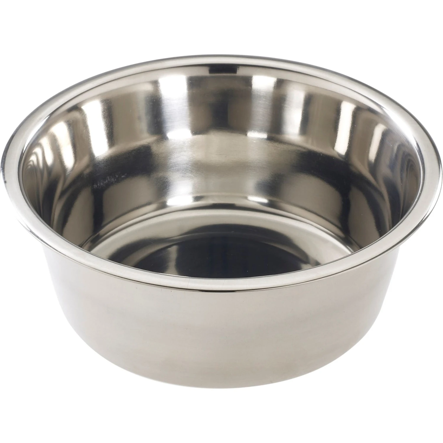 Stainless Steel Dog Dish, Mirror Finish, 3 Qt.