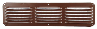 Under Eave Cornice Vent, Brown, 16 x 4 In.