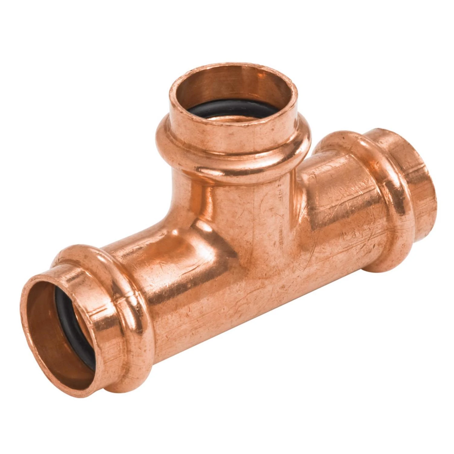 1 x 3/4 x 3/4 In. Press Copper Pipe Tee