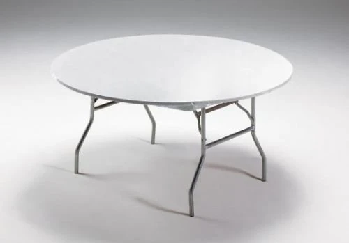 Stay-Put Table Cover, White, 60 In. Round