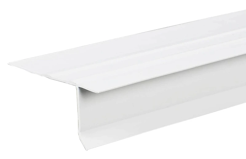 Drip Edge, White Vinyl, 10 Ft.