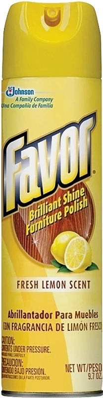 Furnture Polish, Lemon Scent, 9.7 oz.