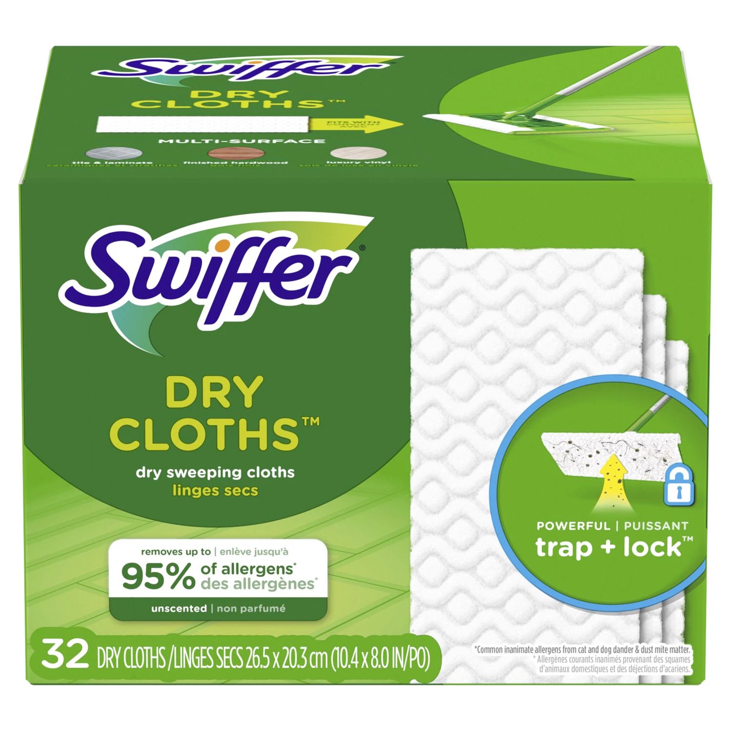 Dry Sweeping Cloths, 32-Ct.