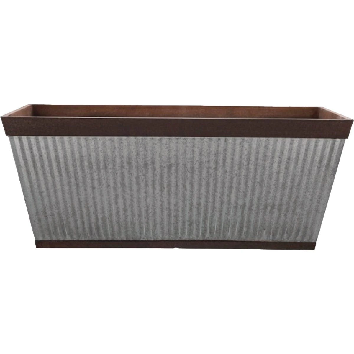 HDR-054818 Westlake Deck Rail Planter, Galvanized - 12 in.