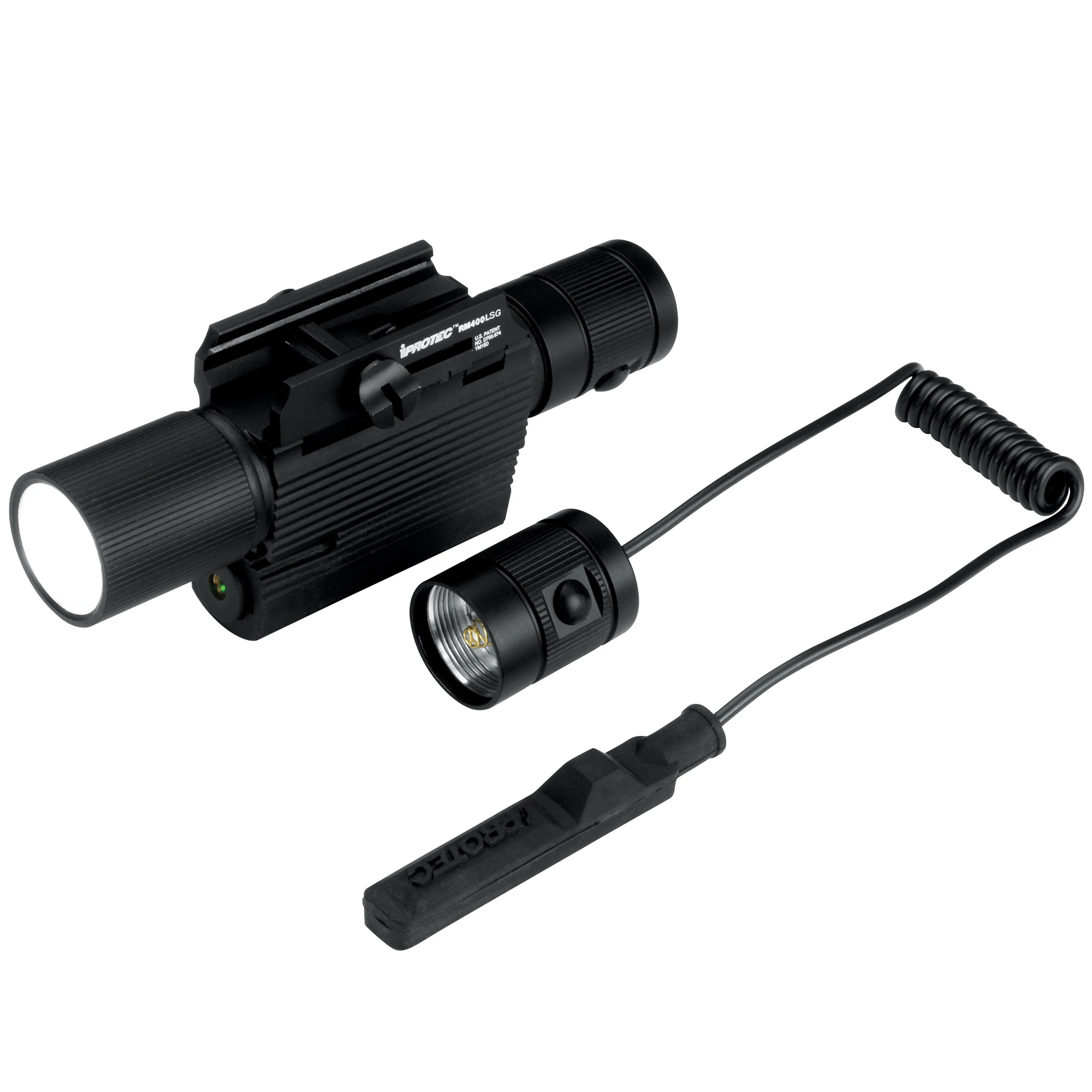 Iprotec 400 Lumens Led Flashlight And Green Laser Sight Combo Model 6271