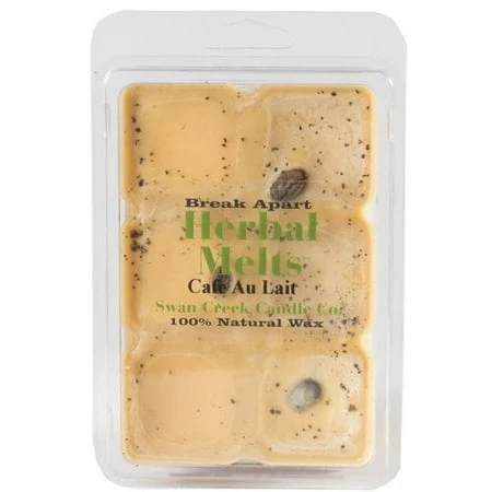 Cafe Au Lait Scented Herbal Wax Melts - Aromatic Drizzle Melts