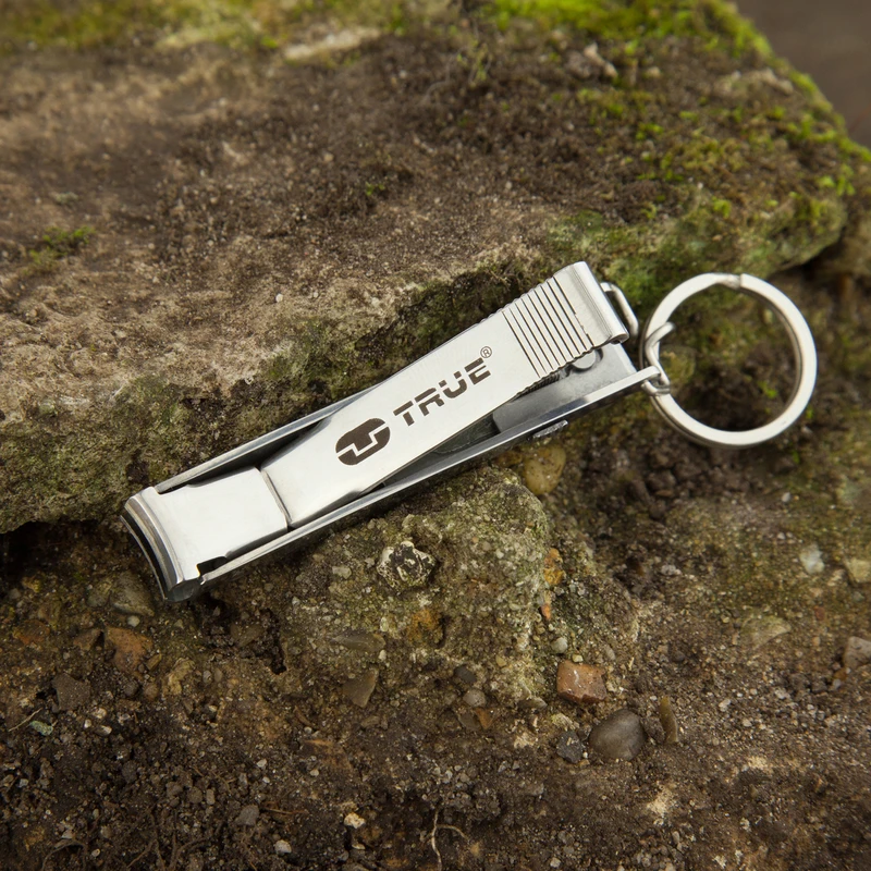 True Utility Tu236 Slim Clips Multi-tool Nail Clipper Keychain Stainless Steel