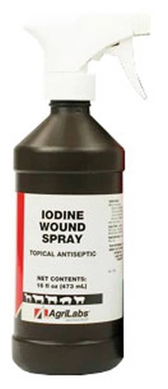 Iodine Wound Spray 1% 16oz - Gentle Antiseptic Solution For Wound Care