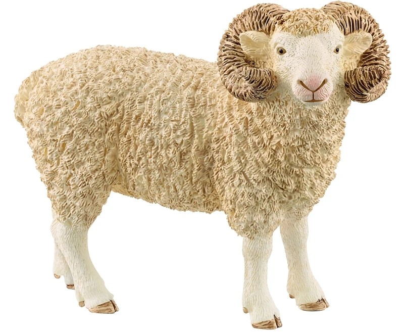 White Ram Toy Animal Figure, Ages 3 & Up
