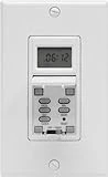 15071 7-day Smart Digital Timer Switch, 15 Amp, In-wall, White