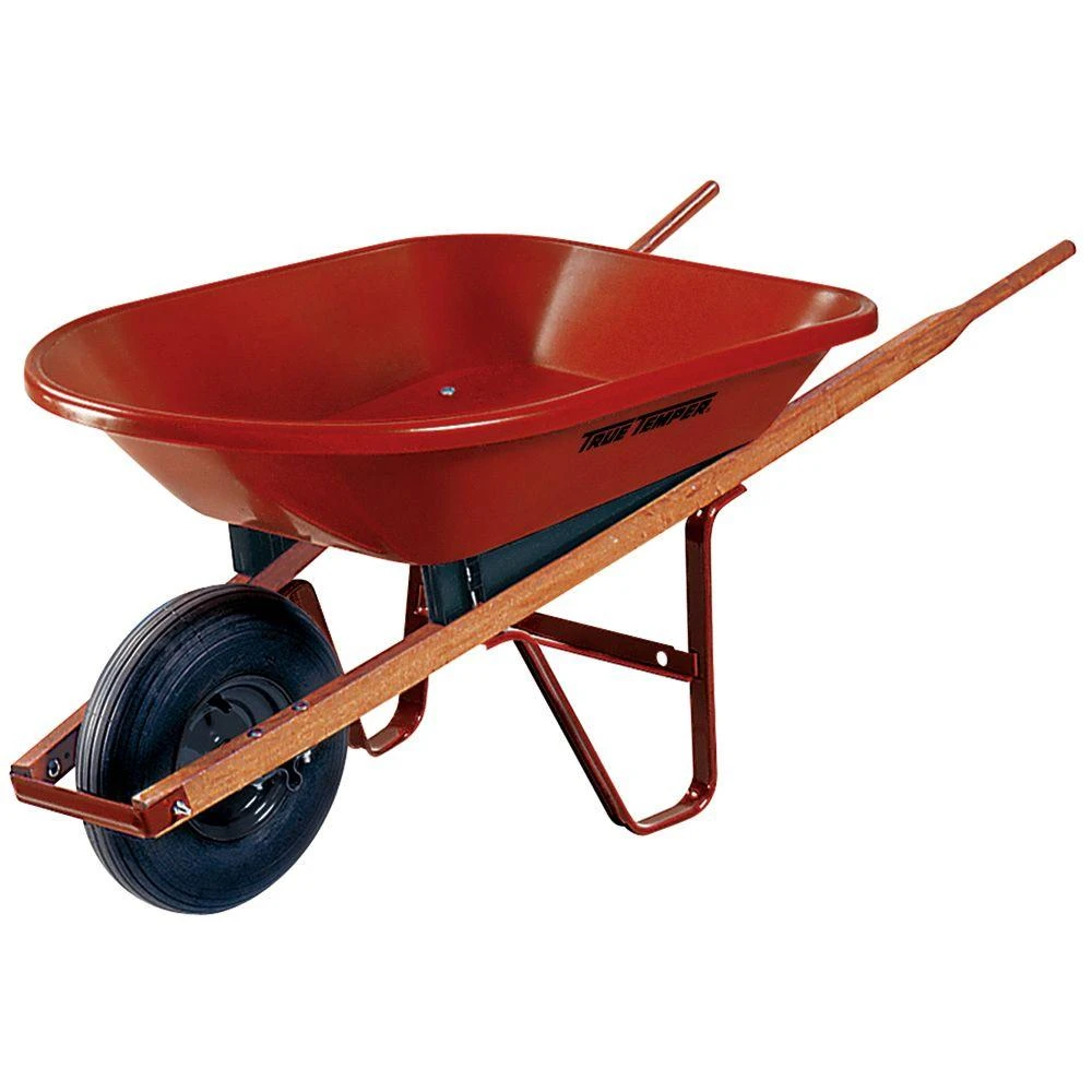 Wheelbarrow, Poly Tray, 4 Cu. Ft.
