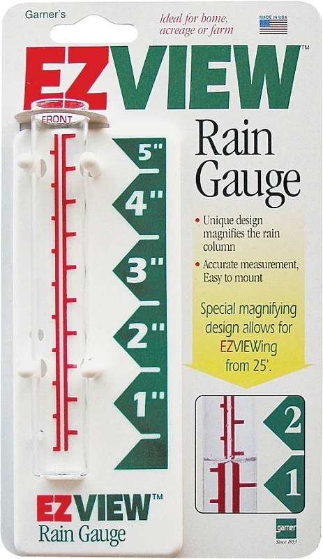 Rain Gauge, Easy Read Magnifying Design
