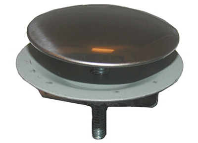 Sinkhole Cover With Wing Nut, Stainless Steel, 2 In.