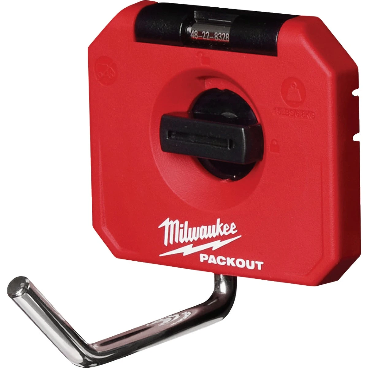 Milwaukee Tool PACKOUT 4-Inch Single Straight Hook Tool Holder