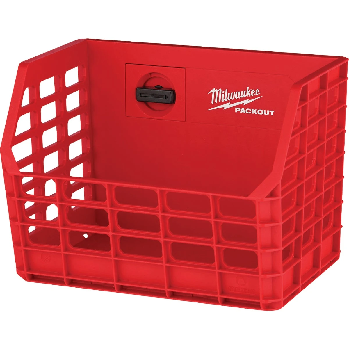 Packout Compact Wall Basket Tool Storage Bin - 20lb Capacity, Red