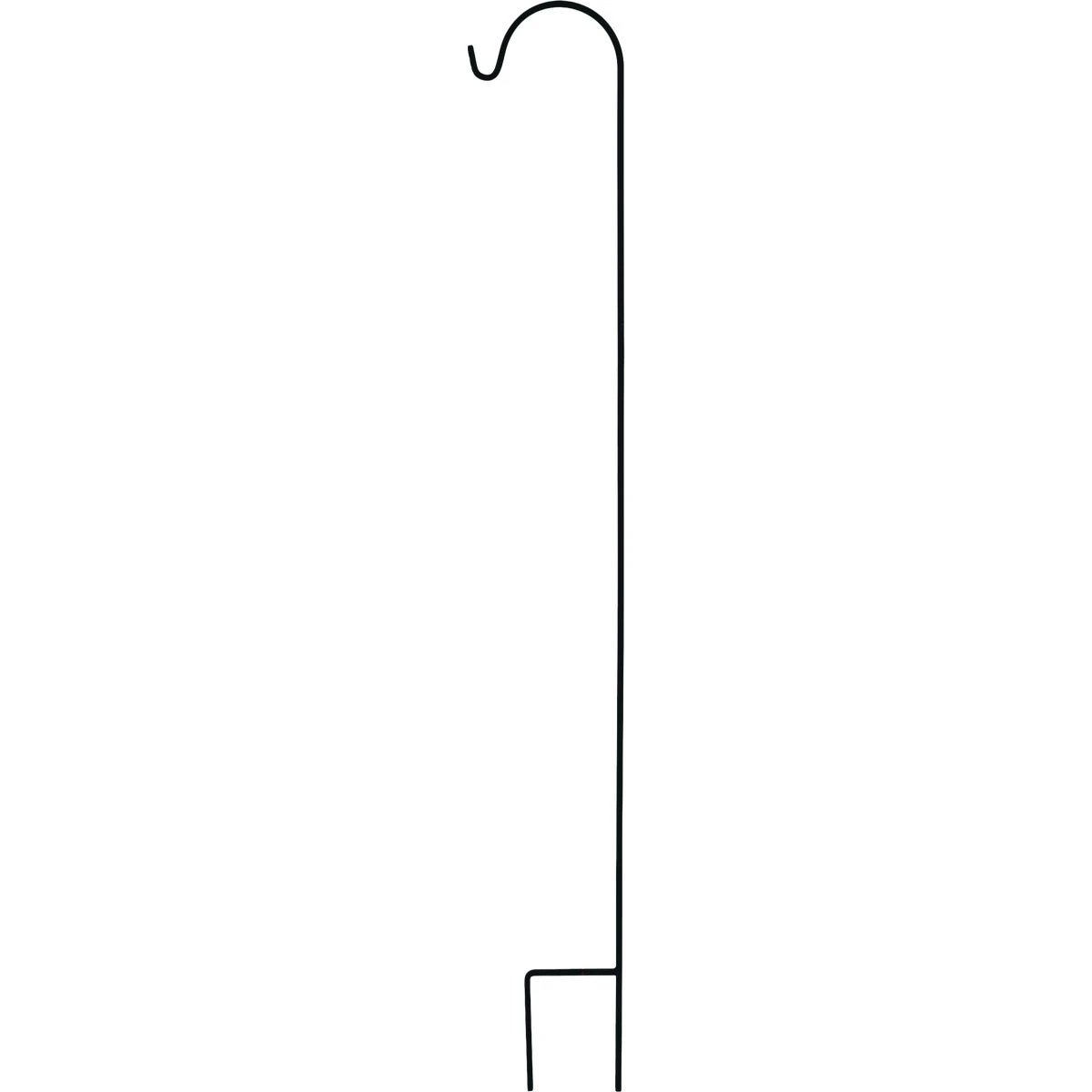 UrbanGarden 90 In. Matte Black Square Steel Shepherd Hook UGSQTSMB