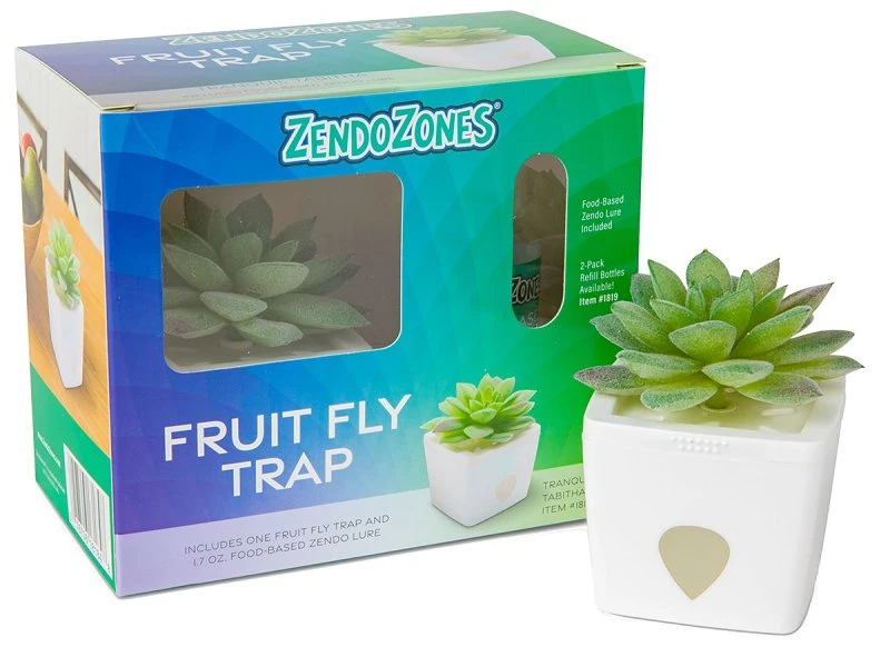 Fruit Fly Trap, Tranquil Tabitha Design with 1.7 oz. ZendoLure