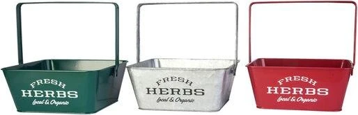 Panacea Planter Square Herb Caddy - Asst Colors