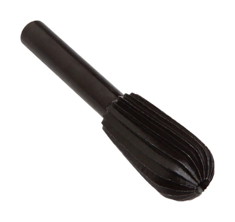 Forney 60070 1/4 In. Dia. X 1 In. L Tempered Steel Rotary File Bulb Shape 2500 Rpm