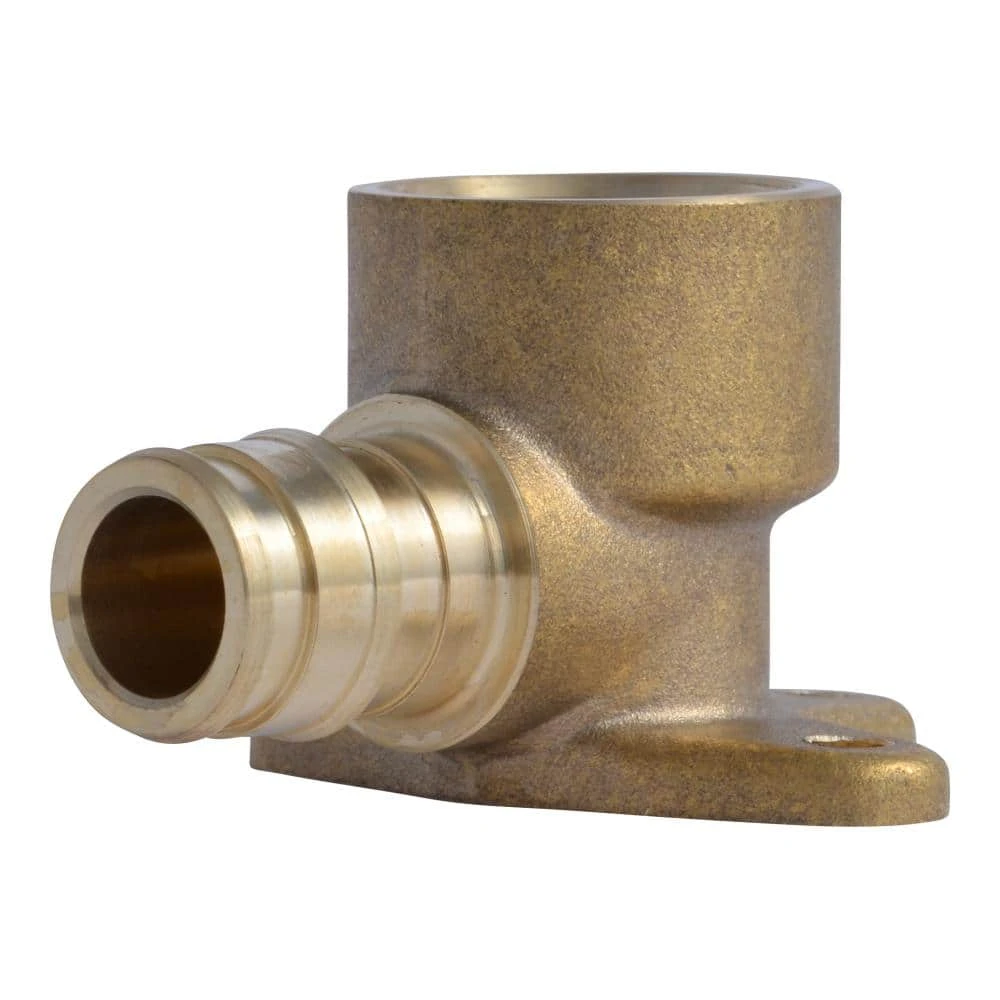PEXA Drop Ear 90-Degree Elbow, Brass, 1/2 PEXA x 1/2 In. FNPT