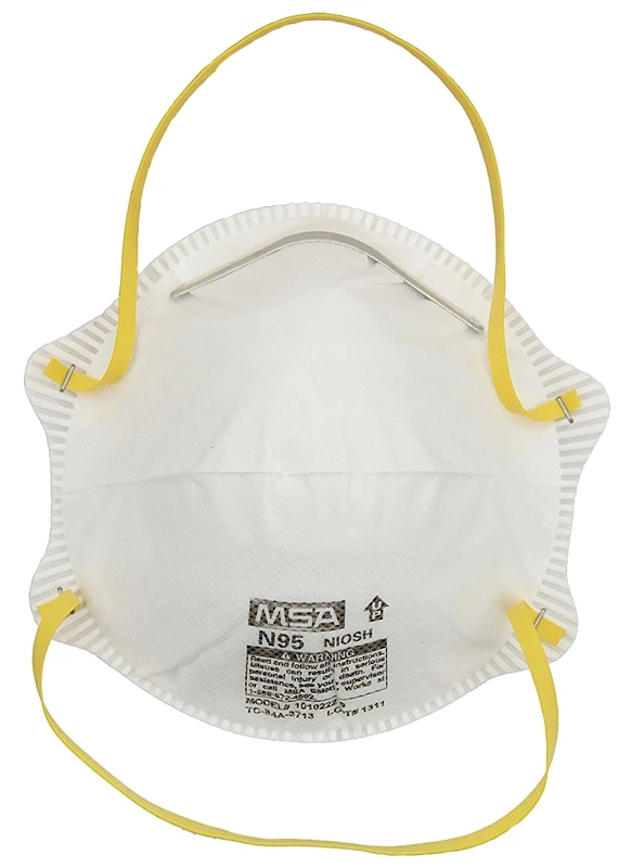 N95 Harmful Dust Respirator, Disposable, 2-Pk.