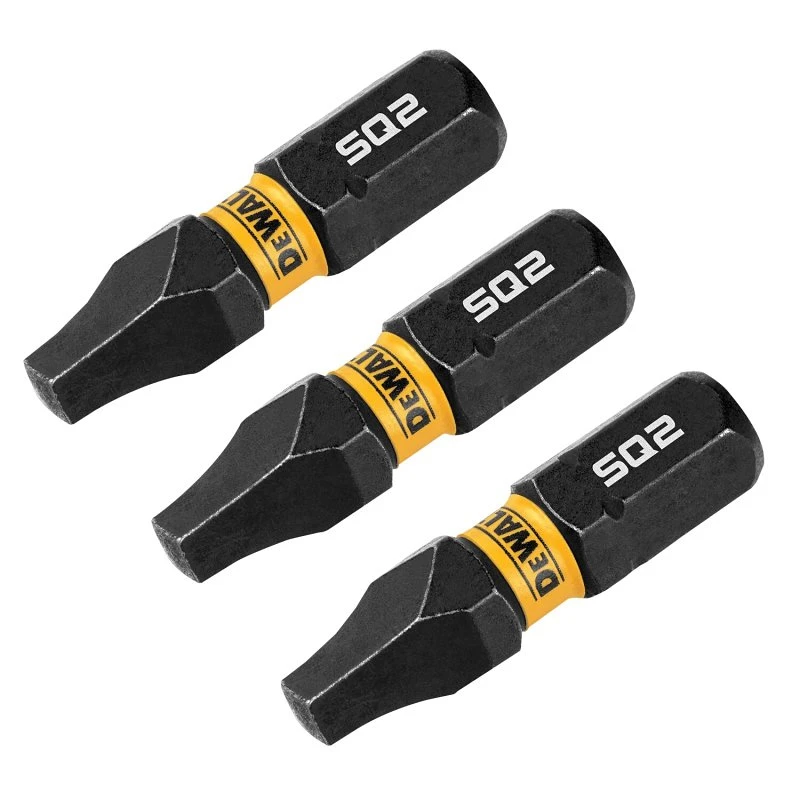#2 Square FlexTorq Bits, 1 In., 3-Pk.