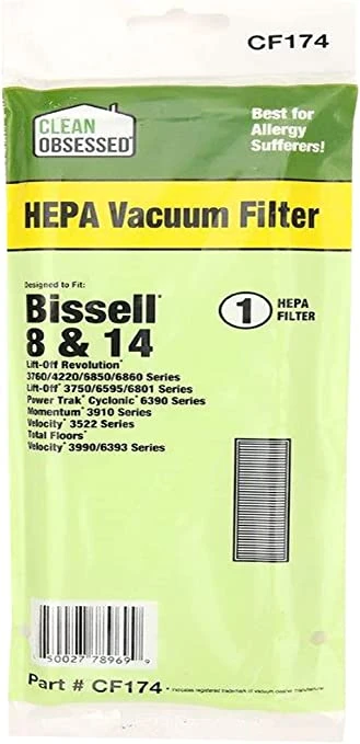 Bissell Vacuum Cleaner Filter, Style 8/14 HEPA, 1-Pk.