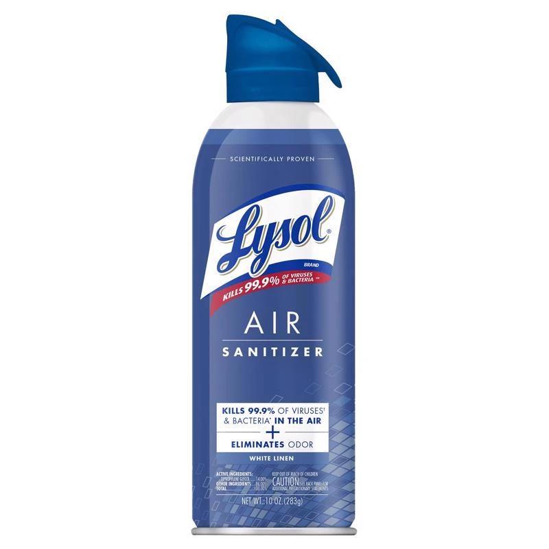 Air Sanitizer, White Linen Scent, 10 oz.