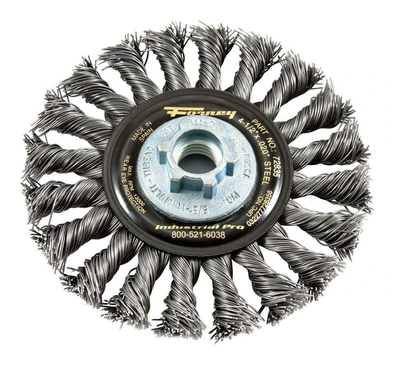 Forney 4-1/2 Inch Twisted Wire Wheel Brush Steel 13000 Rpm Model 72835