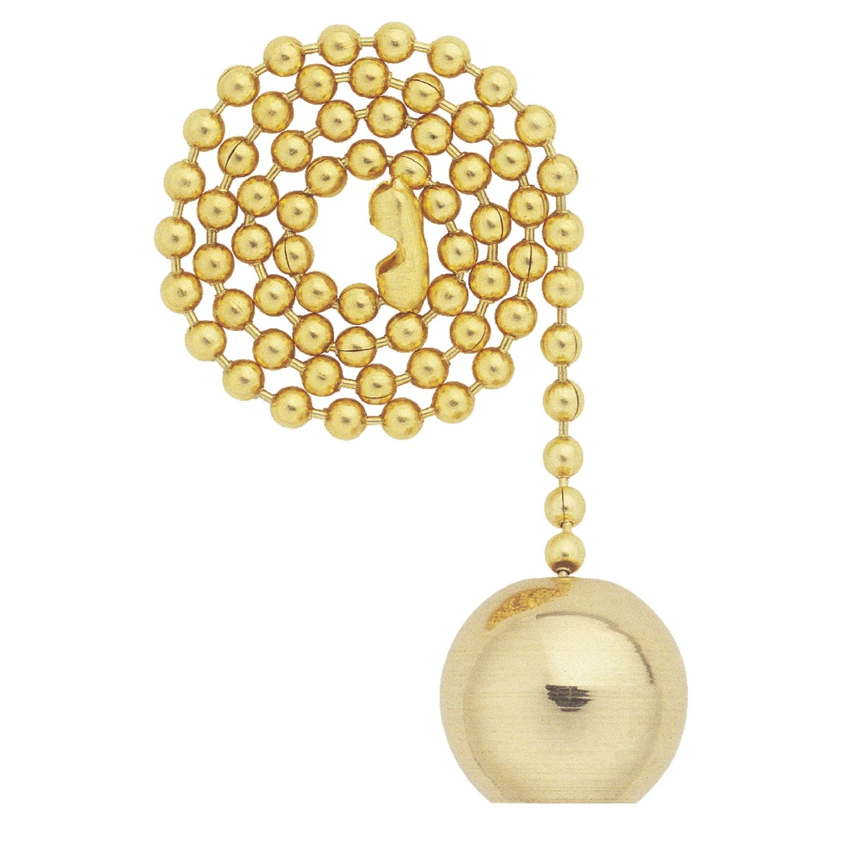 12-inch Solid Brass Ball Ceiling Fan Pull Chain - Model 7700400