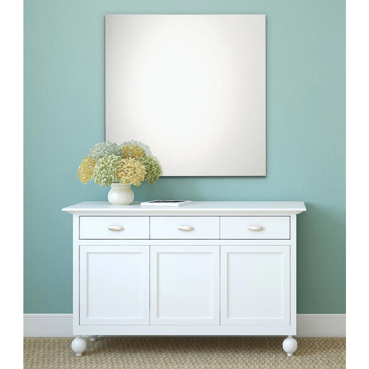 Erias Home Design 30 In. W. X 36 In. H. Frameless Polished Edge Wall Mirror