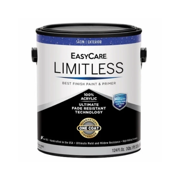 Limitless WeatherAll Exterior House Paint & Primer, Jamestown Red Satin Acrylic Latex, 1 Gallon