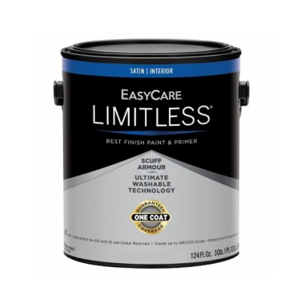 Limitless Interior Paint & Primer, Pastel Base Satin Acrylic Latex, 1 Gallon