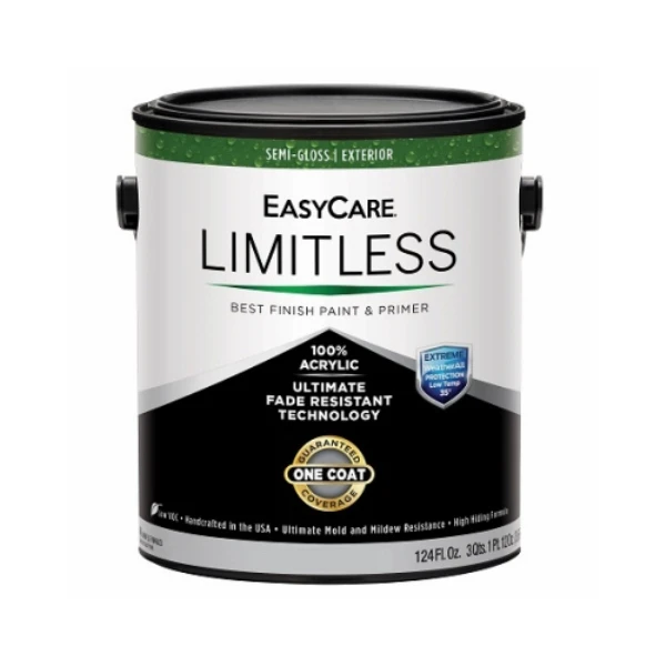 Limitless WeatherAll Exterior House Paint & Primer, Medium Base Semi-Gloss Acrylic Latex, 1 Gallon