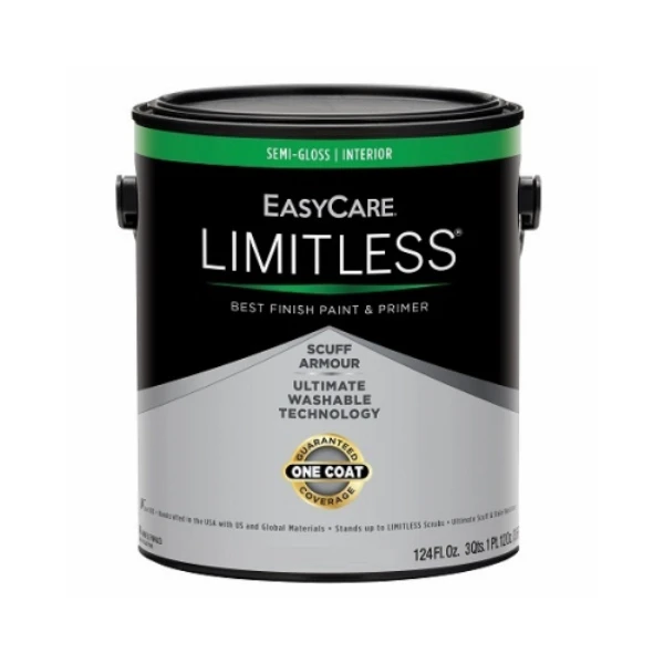 Limitless Interior Paint & Primer, Medium Base Semi-Gloss Acrylic Latex, 1 Gallon