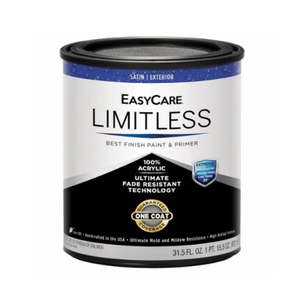 Limitless WeatherAll Exterior House Paint & Primer, Medium Base Satin Acrylic Latex, Qt.