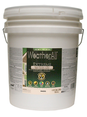 Premium Extreme Exterior Paint & Primer In One, Deep Base Semi-gloss Acrylic, 5 Gallon