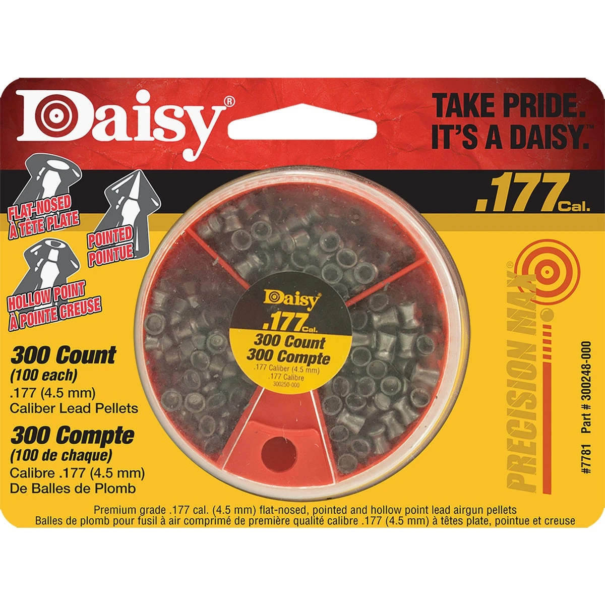 Dial-A-Pellet Assorted .177 Caliber Air Gun Pellets, 300-Ct.