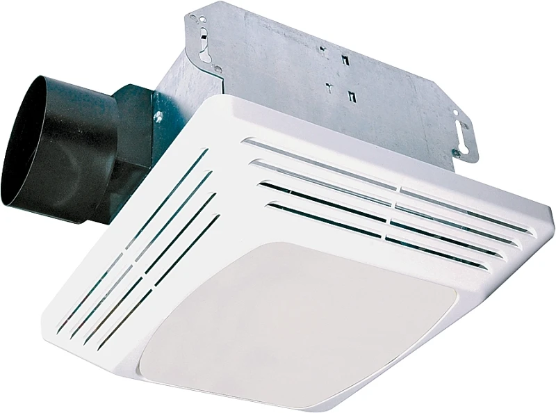Aslc50 50-cfm Bathroom Exhaust Fan With Light, 3 Sones, 120v