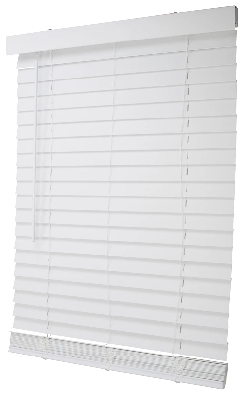 Fwmb-26 Cordless Faux Wood Mini Blind, 72 In L X 29 In W, White
