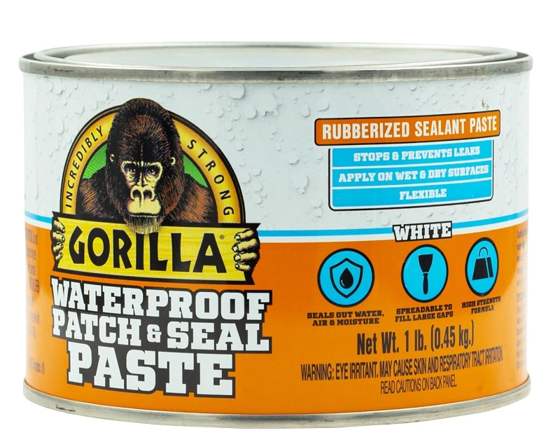 Waterproof Patch & Seal Paste, White, 1 Lb.
