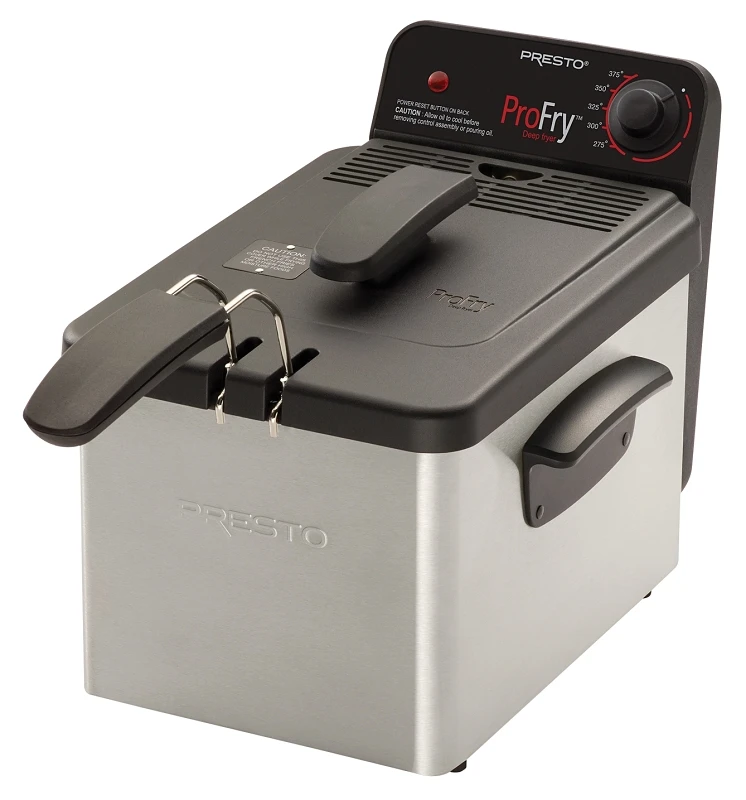 Presto Profry Immersion Element Deep Fryer 3.2 Qt 1800w Adjustable Thermostat