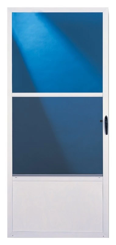 Comfort-bilt C0108032 Self-storing Aluminum Storm And Screen Door, 36 In W X 81 In H, White