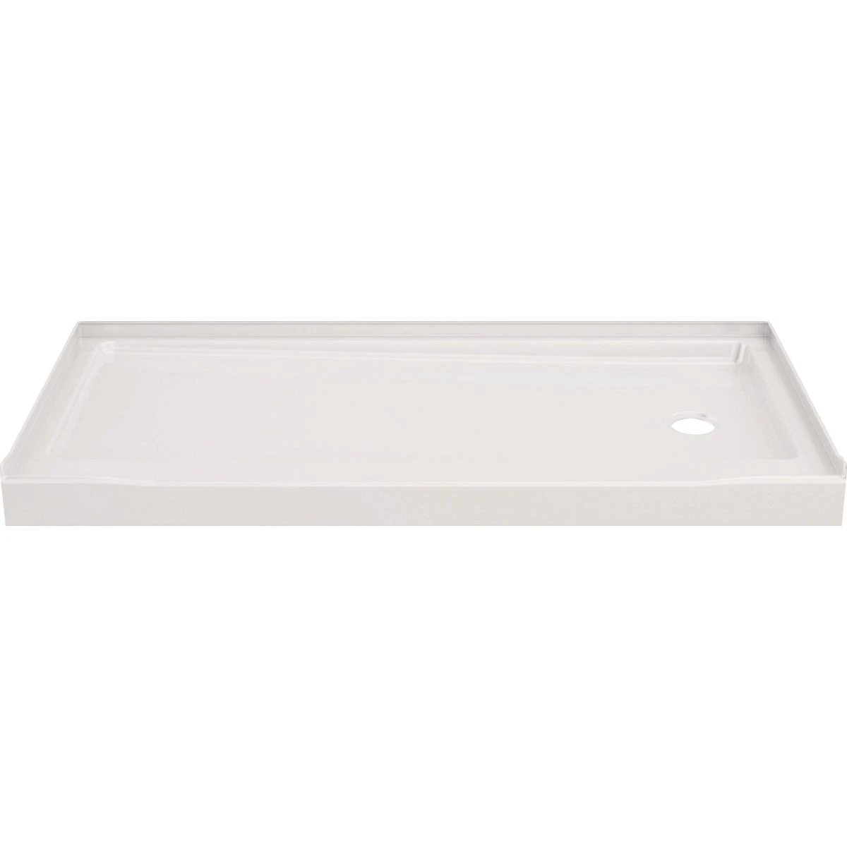 Classic 500 Shower Base, Right-Hand Drain, Gloss White, 60 x 30 In.