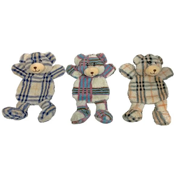 International Berman Bear Dog Toy Assortment - 15" Assorted Colors