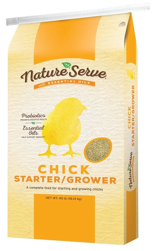 Chick Starter Grower Feed with Essential Oils, 40 Lbs.