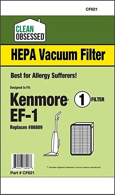 Kenmore Vacuum Cleaner Filter, EF-1 HEPA, 1-Pk.