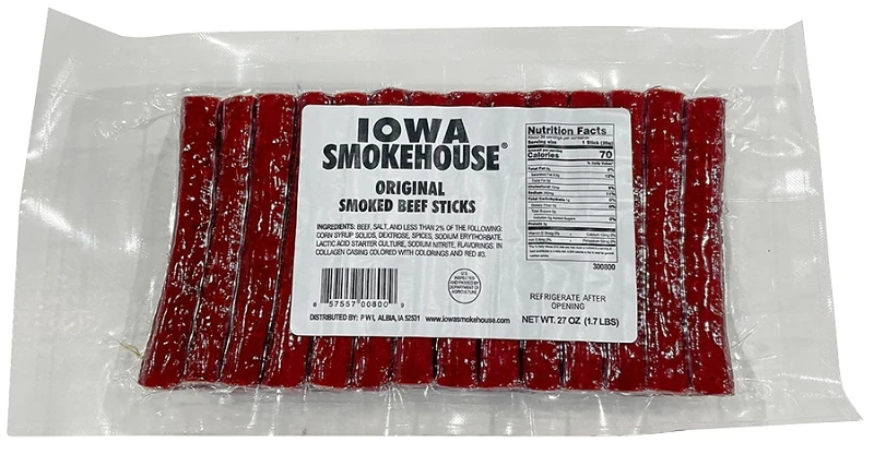 Smoked Beef Sticks, Original Flavor, 2 Lbs., 40-ct.