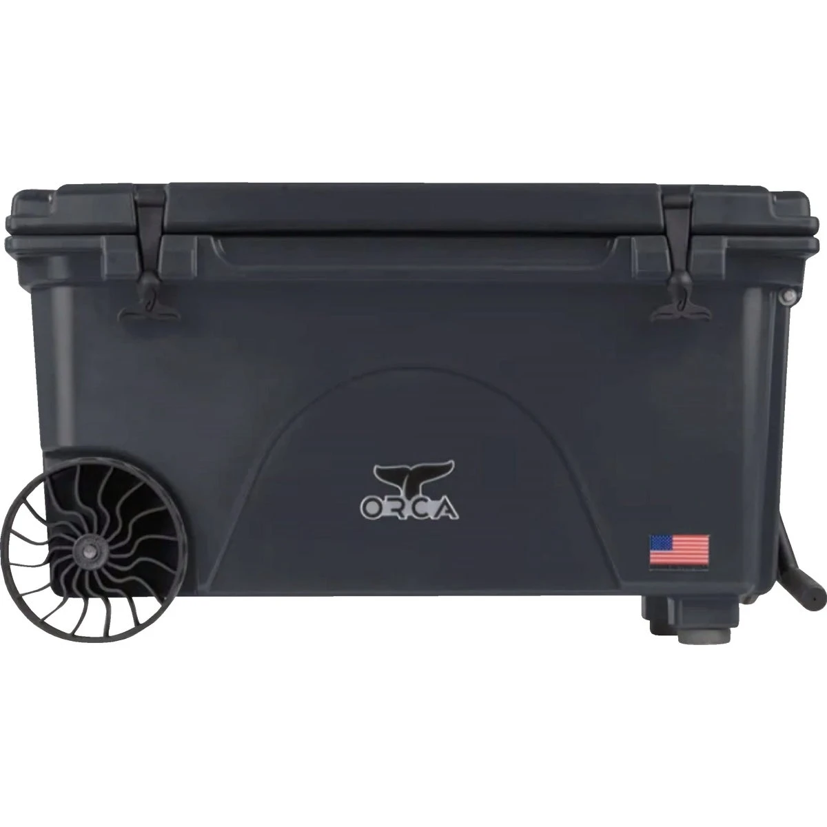 Roto Molded Wheeled Cooler, Charcoal Color, 65 Qt.