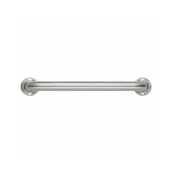 16 In. Grab Bar, 1.25 In. Diameter, Concealed Screws, Stainless Steel